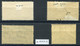 1924-34 Judicial (Court Fees) - 4 Unused Stamps - Revenue Stamps