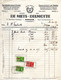 Factuur + Brieven Bonneteriefabriek De Mets-Delmotte Waregem 1939/1945 - Alimentare