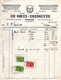 Factuur + Brieven Bonneteriefabriek De Mets-Delmotte Waregem 1939/1945 - Lebensmittel
