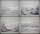 Album With 18 Original Drawings Of Views In Algeria. Made During The French Colonisation In The 1840's. - Raritäten