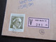 Berlin 1989 Frauen Nr.830 MiF Mit BRD Blockmarke Wertbrief über 500 DM V-Zettel 1000 Berlin 15 - Covers & Documents