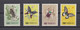 China Taiwan 1958 Insect And Butterfly Stamps 4v,Scott# 1183-1188,OG,MNH,VF - Nuovi