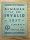 1937 - Almanak Van De Invalid - Almanach De L'invalide - GENT - Antiquariat