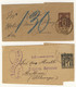 FRANCE - 1894 & 1902 - 2 Bandes De Journal Sage 1c (s.d.) & 2c (d.027) Oblitérées - Bandas Para Periodicos