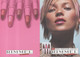 Carte Publicitaire Double Pour Le Lancement New Sheer Temptation Lipstick Rimmel Rouge à Lèvres - Publicités Parfum (journaux)