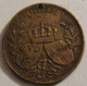 ITALY 1896 Wedding King Vittorio Emanuele & Elena Genuine Bronze Medal / Holed / 26 Mm 7 G / Very Nice Patina - Monarchia/ Nobiltà
