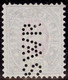 Schweiz Telegrahen-Marke 50 Rp. Blau/rosa Zu#16 Mit Perfin "SWR" #S078 Seidenweberei - Télégraphe