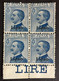 1912 -22 - Italia Regno - Isole Dell' Egeo - Lipso  25 Cent. -   Quartina - Nuovi - Ägäis (Lipso)