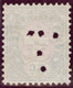 Schweiz Telegrahen-Marke 5 Rp. Schwarz/rosa Zu#13 Mit Perfin "T" #T001 Thomann & Liechti Zürich - Telegraafzegels