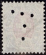 Schweiz Telegrahen-Marke 25 Rp. Grau/rosa Zu#15 Mit Perfin "T" #T001 Thomann & Liechti Zürich - Telegraph