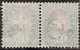 Heimat BS BASEL 1886-06-10 Telegraphen-Stempel Auf Paar 1Fr. Zu#17 Telegraphen-Marke - Telegraph