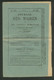 Journal Des Maires - Cachet Journaux Montbéliard PP   Avril 1885 - Journaux