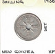 New Guinea 1 Shilling 1938, High Grade, KM#8 - Papua-Neuguinea