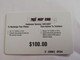 St MAARTEN  Prepaid  $100,- CELLULAIRONE CARIBBEAN   THINKING OF YOU        Fine Used Card  **6718** - Antilles (Netherlands)