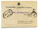 1919 Telegramma MINISTERO DELL'INTERNO Prefetto Di Treviso - AMB. BELLUNO-VENEZIA - Zonder Portkosten