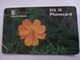 ANTIGUA  $20,- CHIPCARD FLOWER ORANGE COSMOS    Fine Used Card  ** 6720 ** - Antigua En Barbuda