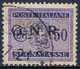REPUBBLICA SOCIALE ITALIANA / RSI 1944 FRANCOBOLLO SEGNATASSE DA C. 50 SOPRASTAMPA G.N.R. - USATO ⦿ SASSONE 53 - Portomarken