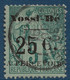 FRANCE Colonies Nossi Bé TAXE N°10 Obl 25c Sur 5c Vert  TTB (tirage 750) Signé Calves - Used Stamps