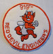 Ecusson/patch USAF Vietnam - 919th Red Devil Engineers - Ecussons Tissu