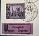 Campione D’ Italia 1944 Segnatasse Lettera (Schweiz Brief Portomarken Postage Due Local Post Cover Church Insect - Emissions Locales/autonomes
