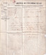 EMPIRE - 1861 - TIMBRE SUP Avec BORD DE FEUILLE Sur LETTRE IMPRIMEE "JOURNAL DE L'ECLAIRAGE AU GAZ" - 1853-1860 Napoleon III