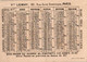 2 Hromos  Calendrier Kalender 1877 -  Vve Lemay Paris  Litho APPEL 3-1-30- Voleur, Diefstal , Zakkenroller, Tulband - Petit Format : ...-1900
