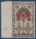 FRANCE Colonies Madagascar N°286a* BDFeuille Variété Surcharge Renversée ! TTB & Rare Signé A.BRUN - Unused Stamps
