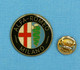 1 PIN'S //  ** LOGO / ALFA ROMEO MILANO ** . Ø 27mm - Alfa Romeo