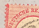 Grosses Brustschild Mi.19 PLATTENFEHLER"gebrochener Innenkreis"Hufeisenstempel COLMAR1874 Brief>Alsace (lettre D.R - Briefe U. Dokumente