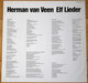 * LP *  HERMAN VAN VEEN - ELF LIEDER (Germany 1979) - Autres - Musique Allemande