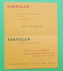 Buvard 1034 - Laboratoire - SARPAGAN - Etat D'usage : Voir Photos - 21x13.5 Cm Fermé Environ - Années 1950 - Produits Pharmaceutiques
