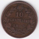 Italie 10 Centesimi 1863 Paris , Vittorio Emanuele II. - 1861-1878 : Víctor Emmanuel II