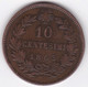 Italie 10 Centesimi 1863 Paris , Vittorio Emanuele II. - 1861-1878 : Victor Emmanuel II.