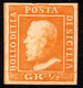 573.TWO SICILIES,SICILY,1859 FERDINAMND II 1/2 GR.#10 MHH,VERY FRESH - Sicilia