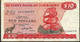 ZIMBABWE P3c 10 DOLLARS  1982 HARARE #CA/E  RARE AVF FOLDS NO P.h. - Zimbabwe