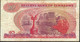 ZIMBABWE P3c 10 DOLLARS  1982 HARARE #CA/E  RARE AVF FOLDS NO P.h. - Simbabwe