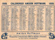 Delcampe - 5 Calendriers   1889 Amidon Hoffmann  Sanglier Chats - Kleinformat : ...-1900