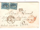 SP55/ TP 15 (2) Trous D'agrafe LOS PTS 60 C.Bruxelles 29/11/64 > Paris C.Ambulant France Par Midi 1 Sceau De Cire - Postmarks - Points