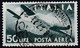 IT107 – ITALY - ITALIE – AIRMAIL – 1947 – CLAPS HANDS & PLANE – SG # 677 USED 25 € - Luftpost