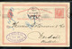 DENMARK 1911 POSTAL STATIONARY CARD TO WERDHOL GERMANY..PRIVATE CANCEL... - Cartas & Documentos