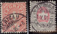 Heimat AI HEIDEN 1885 Telegraphen-Stempel Auf 10 +25 Ct. Zu#14+15 Telegraphen-Marke - Telegraph