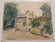 MAURICE FALLIES (1883-1965). LA ROCHE POSAY 3 AQUARELLES Format De 7,5 X 13 à 11 X 14,7 Cm Env. /FREE SHIPPING R - Autres & Non Classés