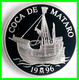 ESPAÑA COLECCION ECU AÑO 1996 TRES MONEDAS PLATA CALIDAD PROOF: DEDICADA A LA MARINA -  Ensayos Y Reacuñaciones