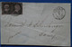 AD18 ALLEMAGNE PRUSSE BELLE LETTRE 1855 COELN POUR MAINZ + PAIRE 1S + AFFRANCHISSEMENT BLEU PLAISANT - Cartas & Documentos