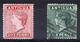 ANTIGUA 1873-76 Wmk CC Perf.14 -  Yv.6-7 (Mi.4C-5C, Sc.8,11) - 1858-1960 Colonie Britannique