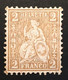 1874 - Svizzera - Helvetia Seduta - 2 C. A1 - Neufs