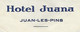 France 1956 Juan Les Pins Hotel Juana Palm Tree Cover - Hôtellerie - Horeca