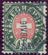 Heimat VD MONTREUX 1886-04-09 Telegraphen-Stempel Auf 1Fr. Telegraphen-Marke Zu#17 - Télégraphe