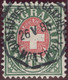 Heimat VD MONTREUX 1886-05-26 Telegraphen-Stempel Auf 1Fr. Telegraphen-Marke Zu#17 - Telégrafo