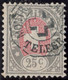 Heimat VD MONTREUX Planche ~1885 Telegraphen-Stempel Auf 25Ct Telegraphen-Marke Zu#14 - Telegraph